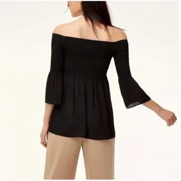 Aritzia Babaton | Black Off-Shoulder Blouse - Smocked top - XS but fits up to MD - Picture 8 of 8